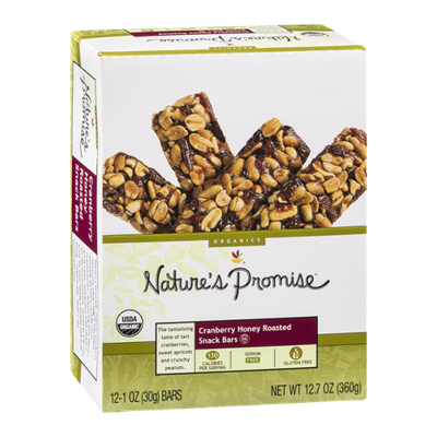 Nature's Promise Cranberry Honey Roasted Snack Bars - 12 CT