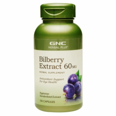 Gnc GNC Herbal Plus(r) Bilberry Exract 60MG