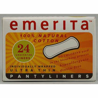 Emerita Natural Cotton Ultra Thin Pantiliners 24 Pads