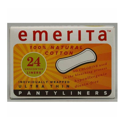 Emerita Natural Cotton Ultra Thin Pantiliners 24 Pads