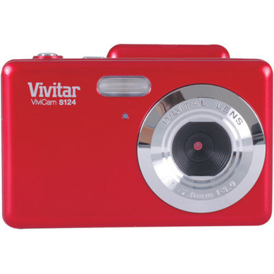 Vivitar 16.1 Mp Digital Camera with 2.7-Inch Swivel Preview Screen- Red