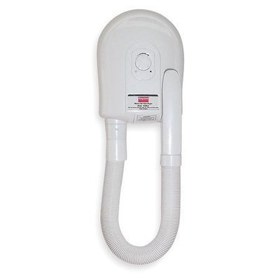 DAYTON 1GWL1 Hair Dryer, Wall Mounted, White,1000 Watts