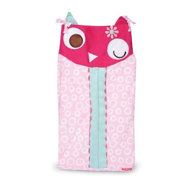 Zutano Owls Diaper Stacker, Pink (Discontinued by Manufacturer)