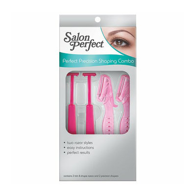 Salon Perfect Perfect Precision Shaping Combo Brow Trim & Shape Razors and Precision Shapers