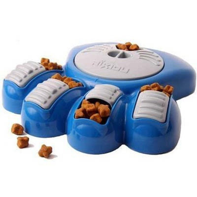 Aikiou Interactive Dog Feeder Blue