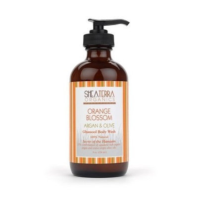 Shea Terra Organics Orange Blossom Argan & Olive Ghassool Body Wash