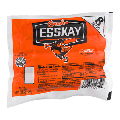Esskay Orioles Franks Jumbo - 8 CT