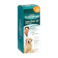 Sergeant's Vetscription Sure Shot '2X' Puppies and Dogs up to 120 lbs. Liquid Wormer