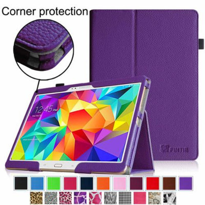 Fintie Folio Case Slim Fit Premium Vegan Leather Cover for Samsung Tab S 10.5-Inch Tablet, Violet