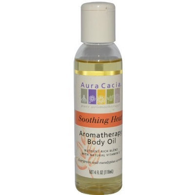 Aura Cacia Soothing Heat, Aromatherapy Body Oil, 8-Ounce Bottle,