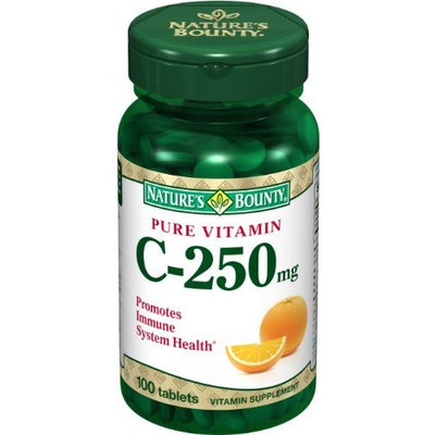 Nature's Bounty Vitamin C, 250mg ,100 Tablets (Pack of 6)