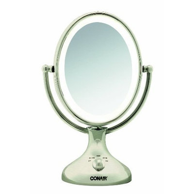 Conair BE18NX Nickel Double Sided Lighted Makeup Mirror