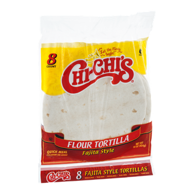 Chi-Chi's Flour Tortilla Fajita Style - 8 CT