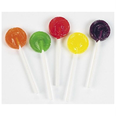 Fun Express Assorted Candy Sucker Lollipops - 144 pc