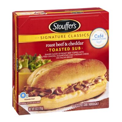 Stouffer's Signature Classics Roast Beef & Cheddar Toasted Sub