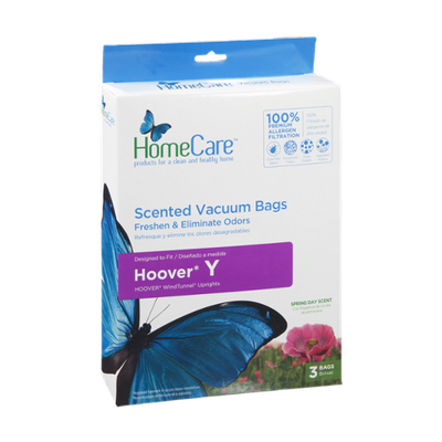 HomeCare Vacuum Bags Hoover Y Spring Day Scent - 3 CT