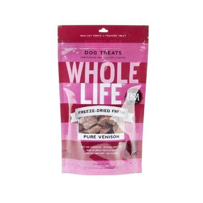 Whole Life Pet Products Whole Life Pet Single Ingredient USA Freeze Dried Venison Treats for Dogs, 2-Ounce