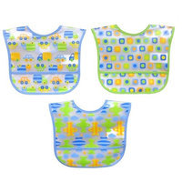 Babies R Us Koala Baby Boys 3 Pack EZ Wipe Transportation Bibs