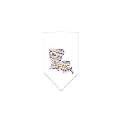 Ahi Lousiana Rhinestone Bandana White Small