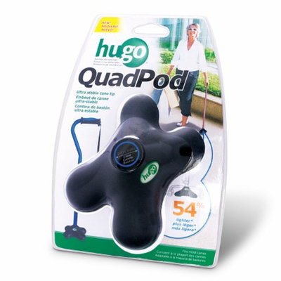 Hugo QuadPod Ultra Stable Cane Tip with Compact Quad Design