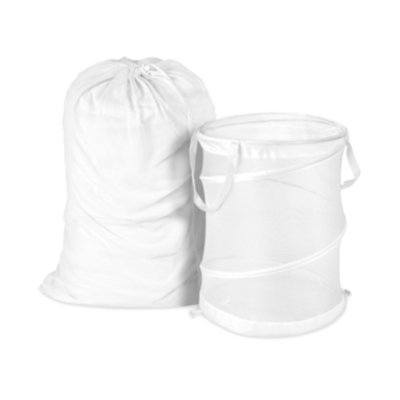 Honey Can Do 2 Piece Mesh Laundry Bag & Hamper Set