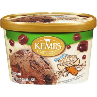 Kemps: Ice Cream Denali Double Fudge Moose Tracks, 1.5 Qt