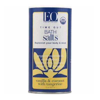 EO Products Bath Salts Time Out Vanilla and Cocount with Tangerine 22 oz