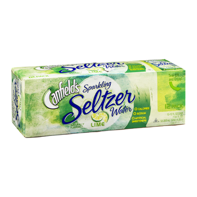 Canfield's Sparkling Seltzer Water Lime - 12 CT