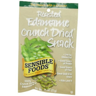 Sensible Foods Roasted Edamame Crunch Dried Snack, Lunch box size, 0.75-Ounce (Pack of 24)