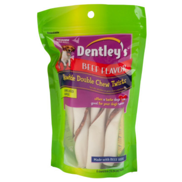 Dentley's Rawhide Double Chew Twists Dog Treats Reviews 2019