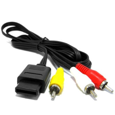 Composite AV Cable for Nintendo Super Nintendo / SNES, GameCube, and Nintendo 64 / N64 by Mars Devices