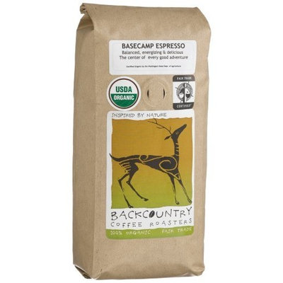 BackCountry Coffee Roasters Organic Basecamp Espresso, 16-Ounce Bags (Pack of 2)