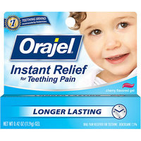 Orajel : Baby For Teething Cherry Flavored Gel Oral Pain Reliever