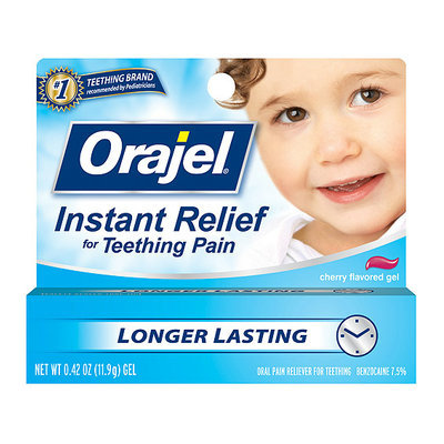 Orajel : Baby For Teething Cherry Flavored Gel Oral Pain Reliever