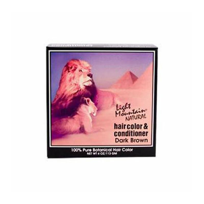 Light Mountain Natural Hair Color and Conditioner Dark Brown 4 fl oz