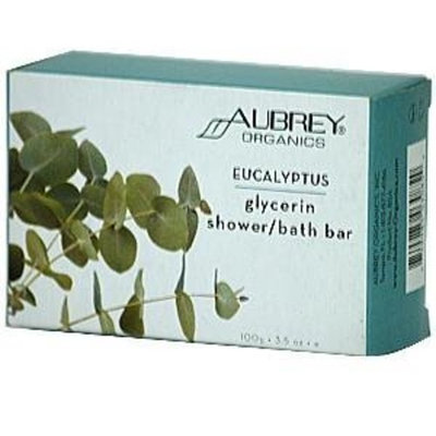 Aubrey Organics Eucalyptus Glycerin Shower Bath Bar
