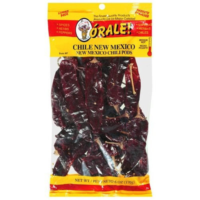 Orale Medium Hot New Mexico Family Pack Chili Pods, 6 oz