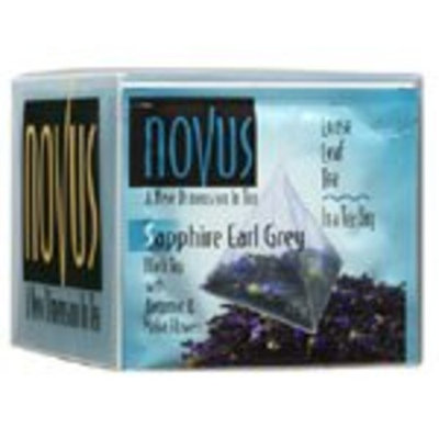 Novus Tea Sapphire Earl Grey Tea, 12 Tea Pouches