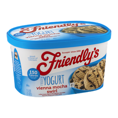 Friendly's Frozen Yogurt Vienna Mocha Swirl