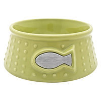 Cat-it Catit Style Ceramic Dish Dot - Lime