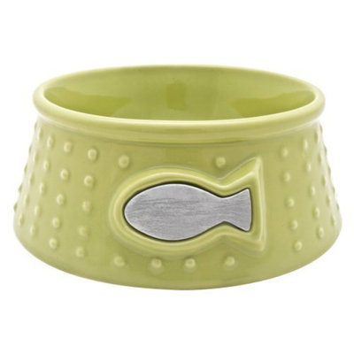 Cat-it Catit Style Ceramic Dish Dot - Lime
