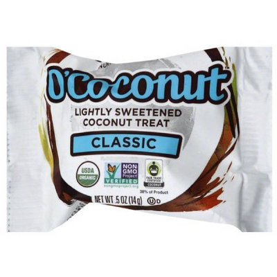 Nutiva O'Coconut Classic Lightly Sweetened Coconut Treat, .5 oz, (Pack of 24)