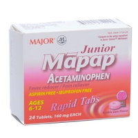 Major Junior Strength Chewable Non Aspirin Tablets 24/box