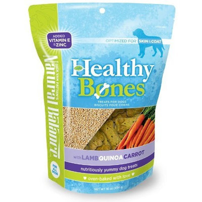 Natural Balance Healthy Bones Treats with Lamb, Quinoa, Carrot for Dogs, 16-Ounce Bag