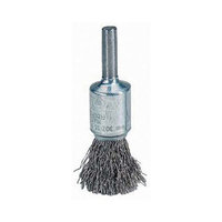 Weiler Crimped Wire Solid End Brushes - eba-21 .020 ss3/4in dia c