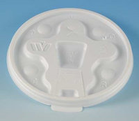 WINCUP DT18 Disposable Lid, Drink Thru, White, PK 1000