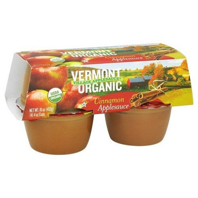 Vermont Village Organic Applesauce Cinnamon -- 4 Cups