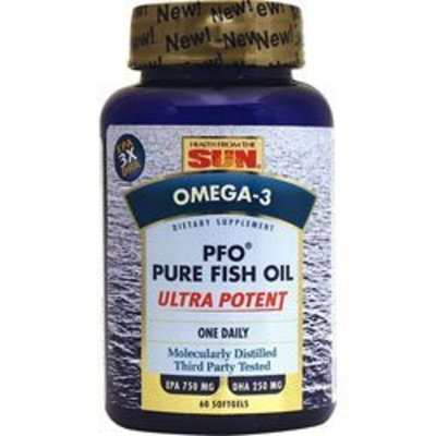 PFO Pure Fish Oil Ultra Potent Health From The Sun 60 Softgel