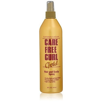 Care Free Curl Gold Hair Scalp Spray, 16 Fluid Ounce