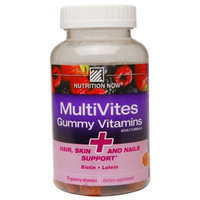 Nutrition Now MultiVites Gummy Vitamins, Biotin & Lutein, 70 ea